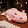 thumbnail image 5 of Lifelike Axolotl Plush Throw Pillow,Soft  Axolotl Stuffed Animal-17.8in,Cuddly Axolotl Plush Toy,Plush Pillow,Axolotl Gifts,Gifts for Kids,Kawaii Stuff,Home Decor (Pink), 5 of 7