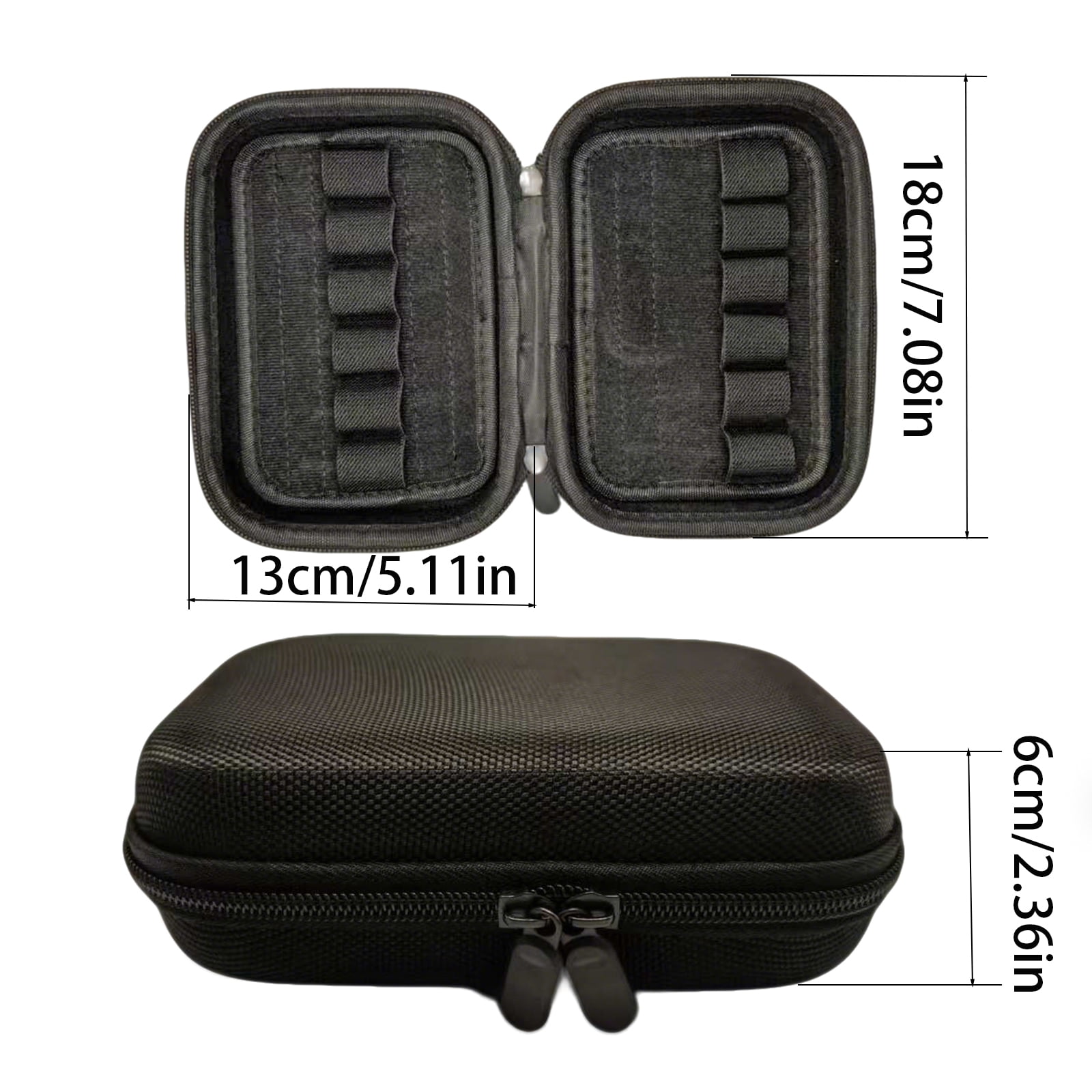 Ncheli Essential Oil Roller Bottle Kit, 12pcs 10ml Amber Glass Roll-On Bottles with Black EVA Hard Case, Funnel, Droppers and Opener Tool, DIY Aromatherapy Travel Set