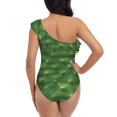 thumbnail image 5 of Picia Cactus 3 Pattern Women's One Piece Swimsuits,One Shoulder Swimwear Asymmetric ,Ruffle Monokinis Bathing Suits,High Waisted Flattering Bathing Suits-Medium, 5 of 8