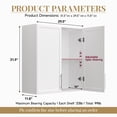 thumbnail image 2 of Laundry Wall Cabinets with Adjustable Shelf,30x30 Kitchen Wall Cabinet with Doors, Upper Cabinet with Shaker for Laundry/Kitchen,White, 2 of 7