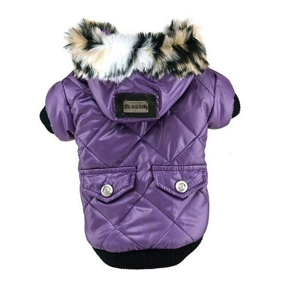 Waterproof Dog Snowsuit Jumpsuit Hoodie Winter Coat Pet Fleece Lined Clothes Puppy Cotton Padded Outfit Cold Weather Hooded Airman Jacket Warm Cat Clothes Chihuahua Parka Girls Boys
