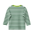thumbnail image 4 of LTTVQM Girls 3/4 Sleeve Shirts Winter Cute Striped Graphic T-Shirts Crewneck Comfortable Blouse Tween Girls Fashion Clothes Green 9-10 Years, 4 of 4