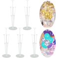 thumbnail image 1 of Balloon Stand Kit 5 Sets, Clear Table Balloon Holder with 35 Balloon Sticks 35 Balloon Cups and 5 Balloon Base for Brirthday Wedding Party Decorations - -, 1 of 6