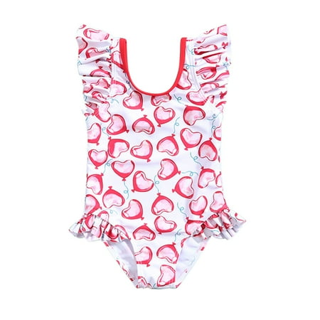 

Summer Toddlers Girls Baby Cartoon Printed Ruffles Swimwear Beach Bodysuits Onesie Swimsuit Bikini Newborn Infant Child Kids Swim Beachwear