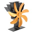 thumbnail image 3 of Heat Powered Stove Fan, Safe 7 Blade Heat Powered Stove Fan Vertical  For Kitchen, 3 of 7