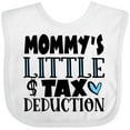 thumbnail image 3 of Inktastic Mommy's Little Tax Deduction Blue Hearts Boys or Girls Baby Bib, 3 of 4