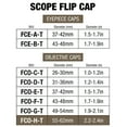 thumbnail image 6 of Monstrum Tactical Rubberized Flip-Up Rifle Scope Lens Covers (Objective Lens | 26-30 mm/1.0-1.2 inch diameter | Flat Dark Earth), 6 of 6