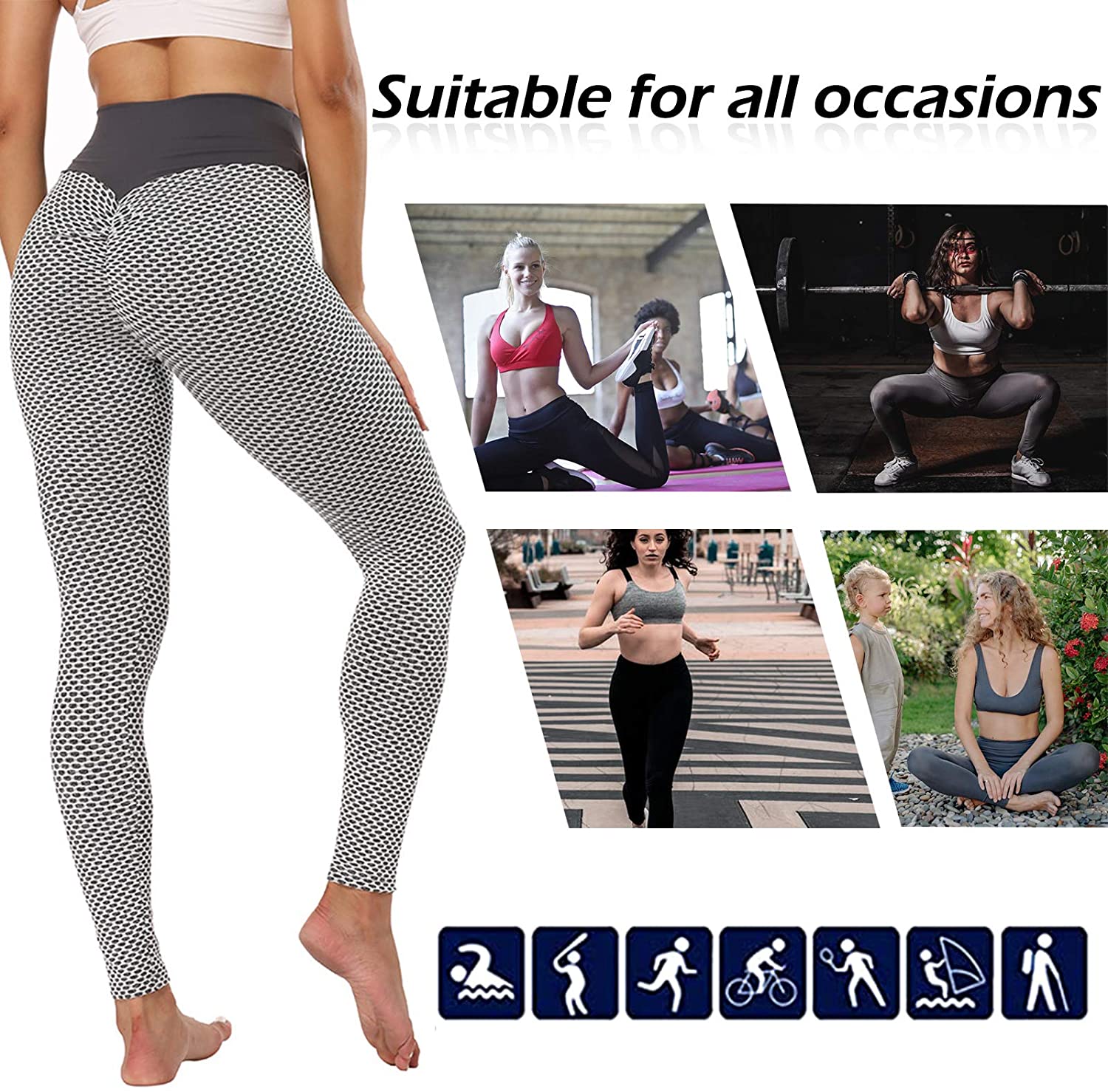 TikTok Leggings Yoga Pants High Waisted 