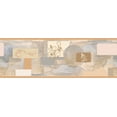 thumbnail image 5 of Dundee Deco's Peel and Stick Wallpaper Border - Damask Brown Blue Green Abstract Wall Border Retro Design, 15 ft x 7 in, Self Adhesive, 5 of 6