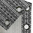 thumbnail image 4 of Ambesonne Western Grommet Curtain, Boho Aztec Style, 50" x 120", Black Grey, 4 of 6