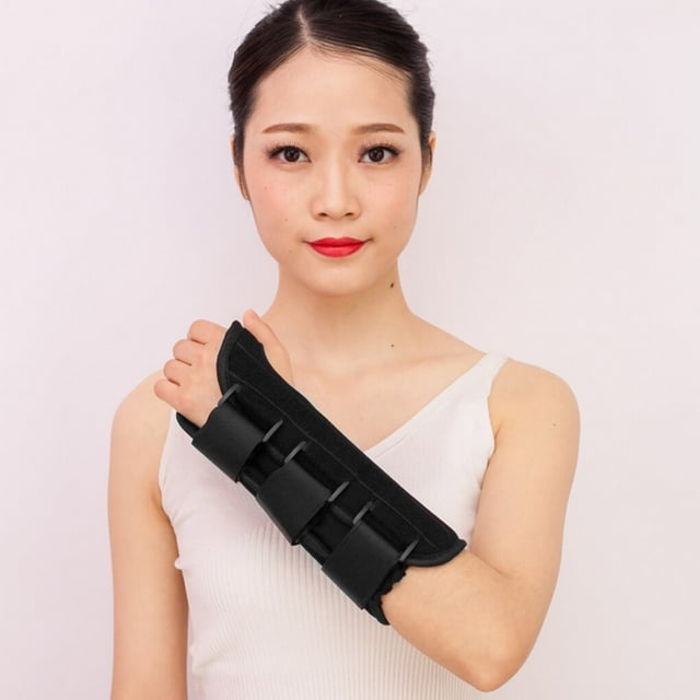 Wrist Brace Sleep Fixation Band Fixation Band Breathable Support Splint Bandage for Women Men, Left Hand, S