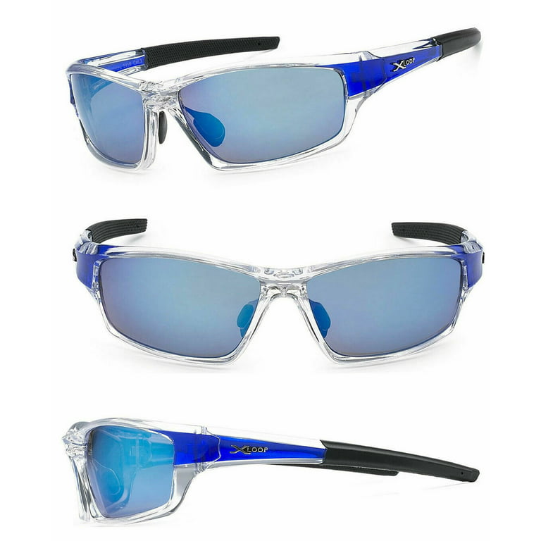 FLGlasses Mens Wrap Around Sunglasses Fashion Designer Rectangular Shades Sport Golf, adult Unisex, Size: One Size