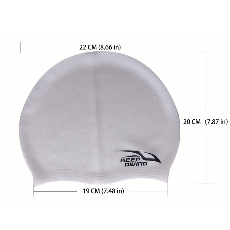 U.S. Divers Silicone Swim Cap Lady White