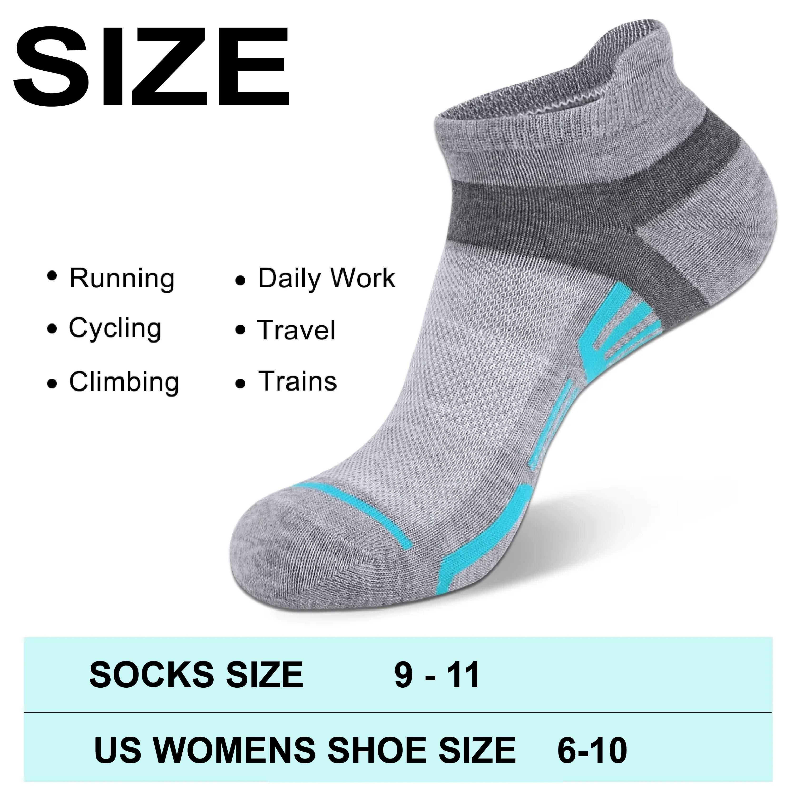 12 Pairs Women Ankle Socks,Lightweight Low Cut Socks for Women Ankle Athletic Sports Running Short Casual Socks White with Tab