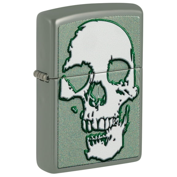 Zippo Lighter - Personalized Message Engraved on Backside for Fire Fighter Windproof Lighter (Skulls Skeletons 48489)