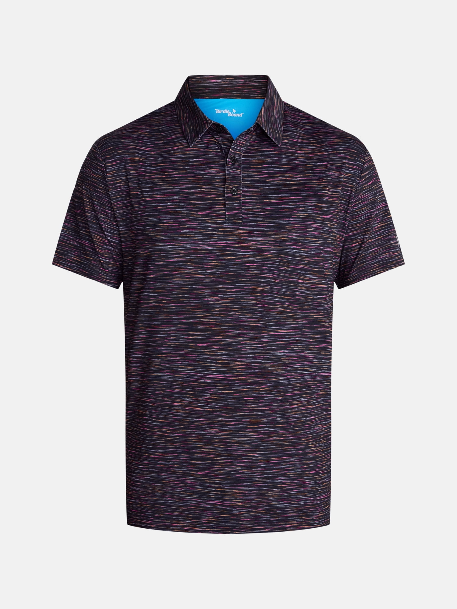 Birdie Bound Melange Print Golf Polo Shirt, Men's Sizes XS-4XLT