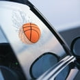 thumbnail image 5 of Loyerfyivos 3-D Car Cool Stickers,3D Prank Tricky Creative Glass Window Stickers,3D Simulation Golf/Baseball Break Glass Car Window Sticker,Car's Window was Broken by The Ball - Basketball, 5 of 9