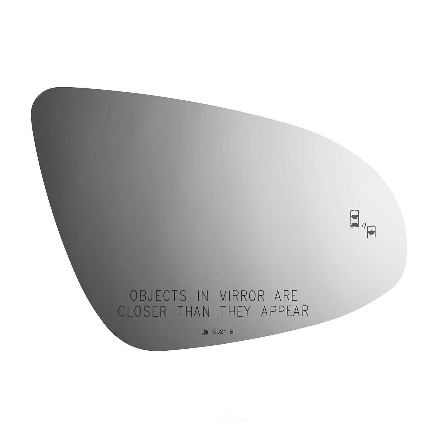 Burco Side View Mirror Replacement Glass - Clear Glass - 5521B