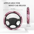 thumbnail image 3 of Balery Pink Glitter Heart Candy Fundas elásticas antideslizantes para volante, funda protectora universal para hombre y mujer, 15 pulgadas, accesorios para coche., 3 of 6