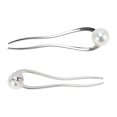 thumbnail image 5 of Unique Bargains 1 Pc Decorative Hairpin U-shaped Faux Pearl Hair Hairpin for Women Silver Tone, 5 of 5