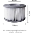 thumbnail image 2 of WuYan 2pcs Hot Tub Filters for MSpa Inflatable Pools, Enhanced Version Filter Cartridge Pump Fit for MSPA All Current Hot Tubs, 2 of 4