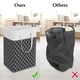 thumbnail image 5 of Wosthever Cesto de ropa Bolsa de ropa 75L Cesto de almacenamiento Organizador de dormitorio ligero Almacenamiento y organización del hogar Gris (82L), 5 of 6