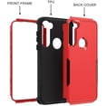 thumbnail image 5 of Xpression Cover for Samsung Galaxy S24 5G Tough Hybrid Shockproof Silicone Rubber TPU + Hard PC Heavy Duty Three Layer Protection Phone Case - Red Black, 5 of 9