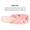 thumbnail image 3 of Journee Collection Womens Haize Tru Comfort Foam Slide Low Block Heel Sandals, 3 of 6