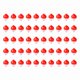 thumbnail image 2 of 50 Piezas de Pesca Bobbers 1 Pulgada Snap on Float Red and White Bobbers Push Botón Redondo Flotantes Tackle De Pesca, 2 of 7