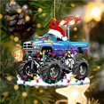 thumbnail image 2 of Bearachild Árbol de Navidad colgante colgante decoración regalo personalizado camión de bomberos vehículo camión barco excavadora colgante Kits de decoración para fiestas No.6 Bearachild HA042991-06, 2 of 6