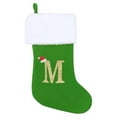 thumbnail image 1 of SUTENGDA 20 Inches Monogram Christmas Stockings Red Velvet with White Super Soft Plush Cuff Embroidered Xmas Stockings Classic Personalized Stocking Decorations for Family Holiday Season, 1 of 7
