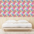 thumbnail image 4 of Ambesonne Colorful Peel & Stick Wallpaper for Home, Scribbled Circles Motifs, 13"x100", Multicolor, 4 of 6