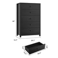 thumbnail image 3 of Modern Wood Chest of Drawers – Deep Drawers Dresser for Bedroom, Living Room, Hallway, Entryway, 3 of 8