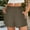 Brown, variant on LEBONYARD Plus Size Shorts for Women,Shorts for Women Casual Elastic Waist Drawstring Yoga Shorts Comfy Stretch Summer Beach Linen Shorts Army Green S