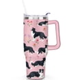 thumbnail image 2 of Insulated Dog Lover Tumbler for Women - 40oz Leakproof Travel Mug with Handle & Straw - Cute Puppy Gift Coffee Cup, 2 of 7