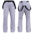 thumbnail image 1 of Pantalones de esquí de una sola tabla, pantalones de esquí de doble tabla, pantalones de esquí con correa gruesa y cálidos para hombres y mujeres, 1 of 5