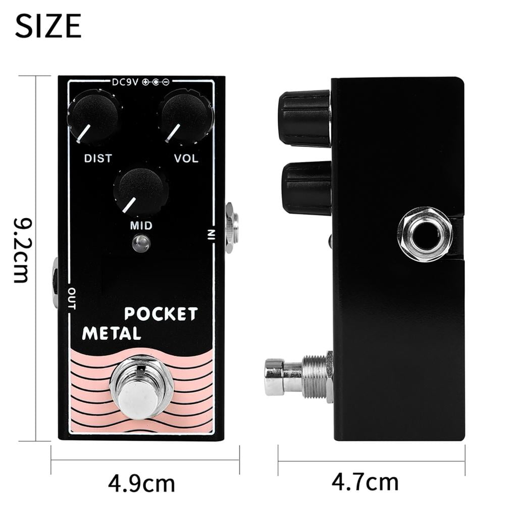 Pedal Processor of Overdrive Tone Effect for Guitar Bass, Exclude Power Adapter