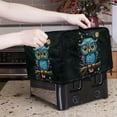 thumbnail image 5 of HELLHERO Owl Moon Print Toaster Cover Fits for 2 Slice, Bread Machine Cover with Adjustable Drawstring, Polyester Waterproof Anti Fingerprint Oven Protector, 5 of 8