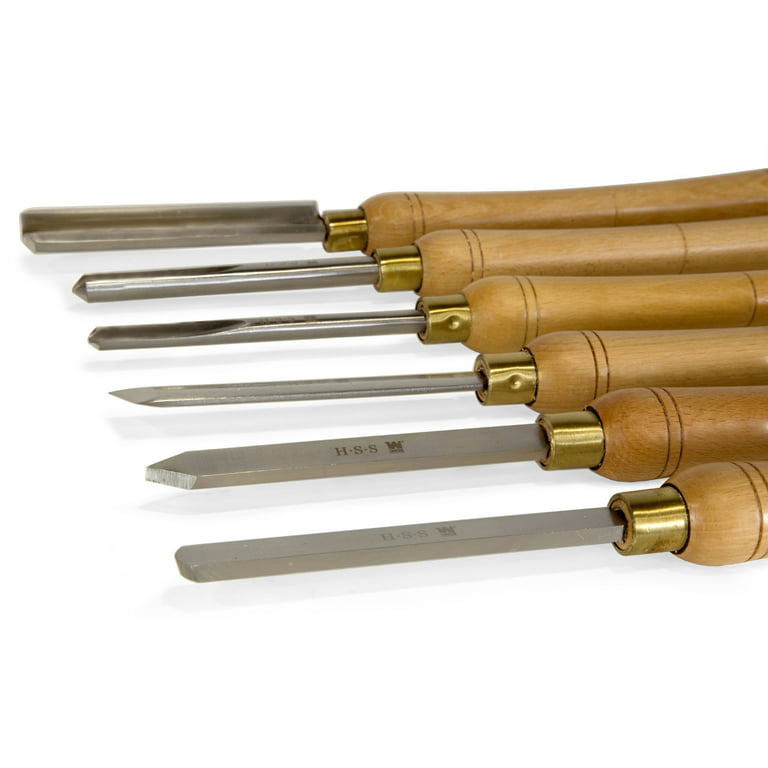 HAWERK Wood Chisel Sets - Wood Carving Chisels with Premium Wooden Case -  Includes 6 pcs Wood Chisels & 2 Sharpening Stones