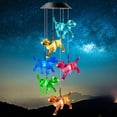 thumbnail image 4 of HALJEN Wind Chimes Outdoor Large Outdoor Solar Wind Chime Light Led Colorful Dog Decoration Garden Light, 4 of 8