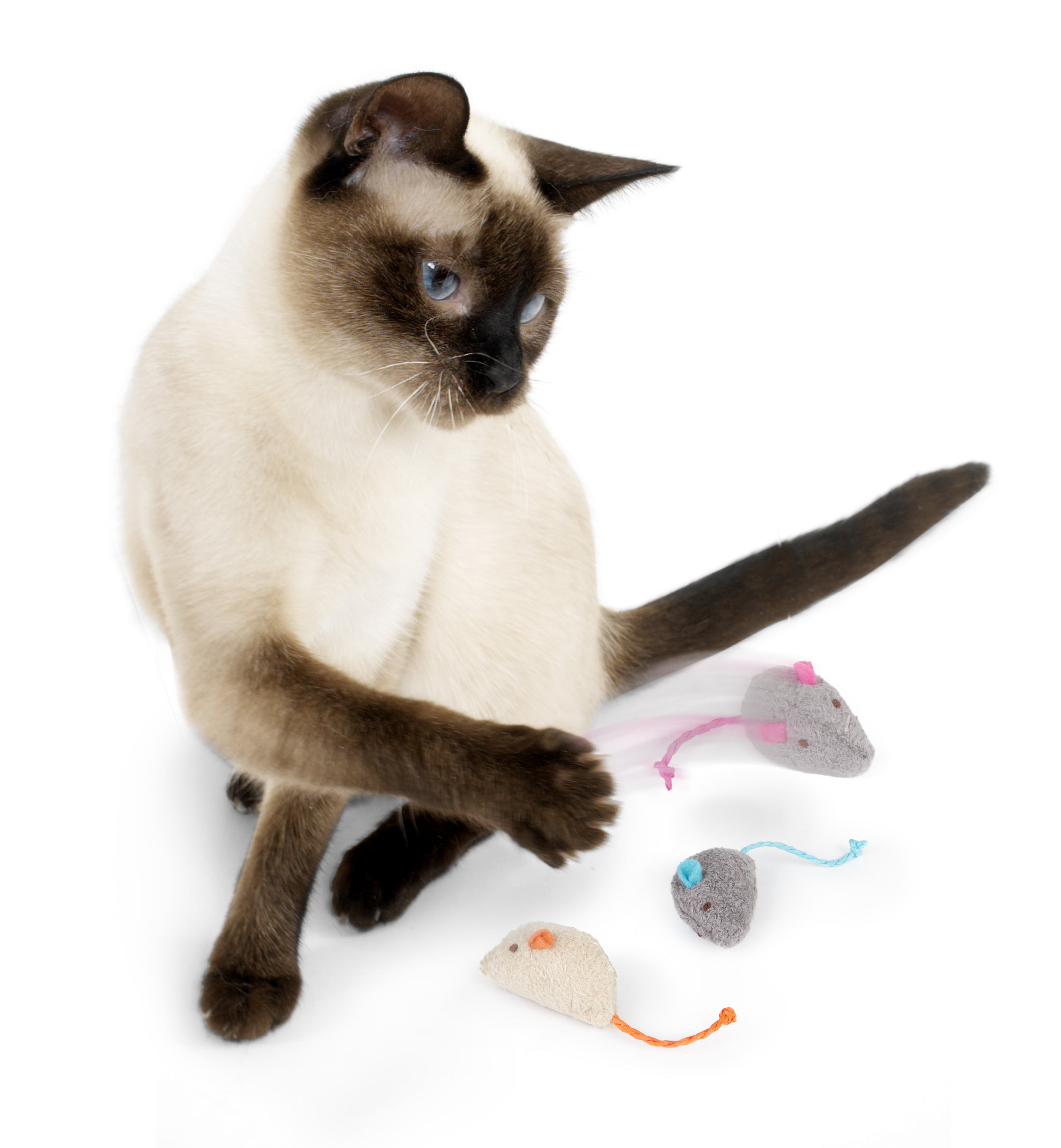 SmartyKat Skitter Critters 3-PACK Mice Catnip Cat Kitten Mouse Toys