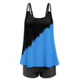 thumbnail image 3 of Women Two Piece Plus Size Tankini Tummy Control Bathing Suits U Neck Swimsuits with High Waisted Bottom, 3 of 7