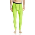 thumbnail image 2 of Mens Tech Grid Pants Performance Baselayer Pant Thermal Underwear, Acid Yellow, Size: Medium, 2 of 4