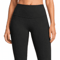 thumbnail image 3 of Women's High-Waisted 7/8 Yoga Leggings, Soft Stretch Workout Pants, Black, S, 3 of 6
