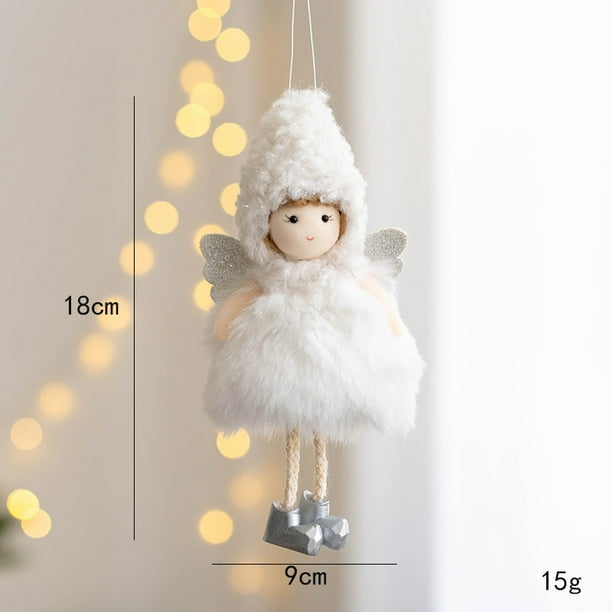 New Year 2022 Noel Christmas Dolls Angel Santa Claus Pendant Ornaments Christmas Tree Decorations for Home Kids Natal Gift Craft