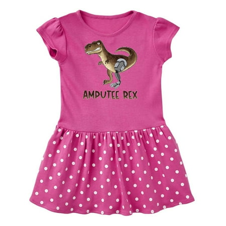 

Inktastic Limb Loss Awareness Amputee Rex with Prosthetic Leg Gift Baby Girl Dress