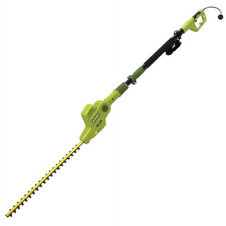 UPC: 0810829024176 | Sun Joe Electric 21-inch Telescoping Pole Hedge Trimmer  Multi-Angle Head  4-Amp