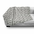 thumbnail image 3 of Food Soft Flannel Fleece Throw Blanket, Simplistic Drawn Pizza Slices Sketchy Fast Food Italian Meal Pepperoni Tasty, Cozy Plush for Indoor and Outdoor Use, 60" x 80", Umber and White, by Ambesonne, 3 of 6
