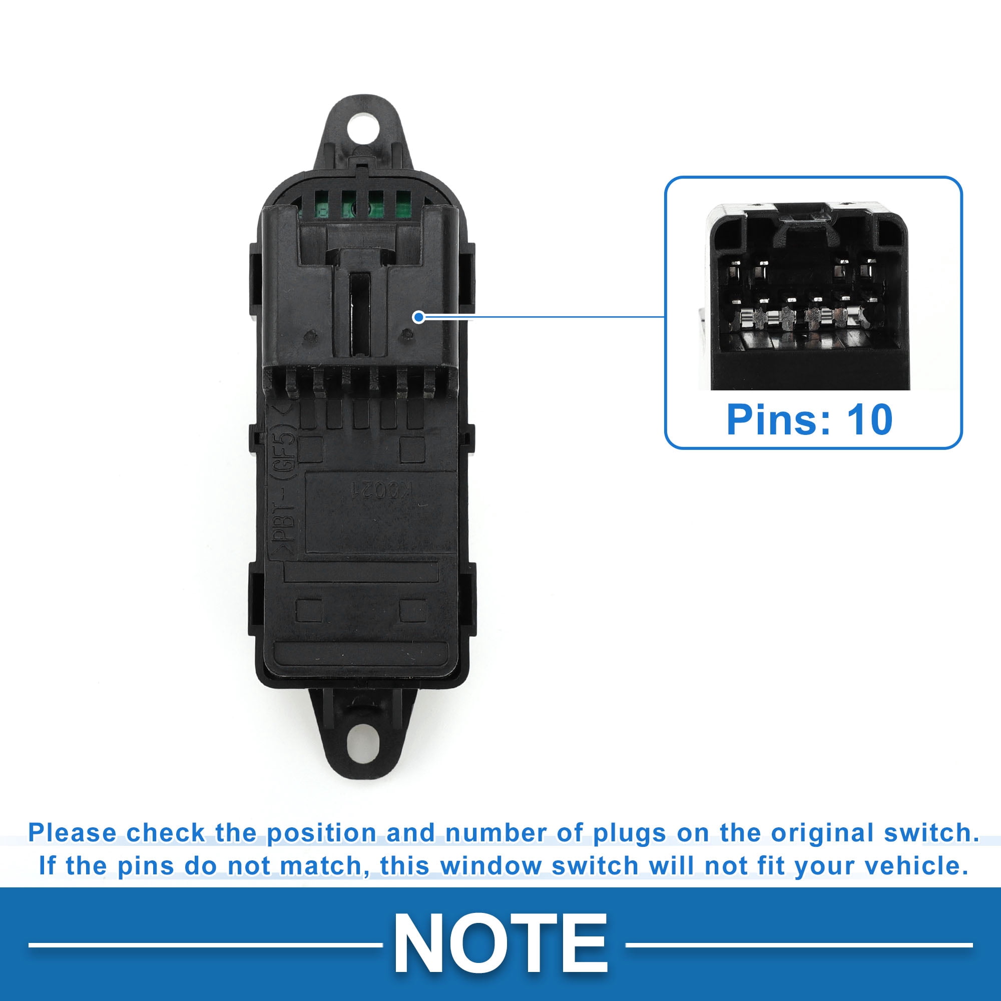 Unique Bargains Power Window Switch for Mazda 6 2005-2015 Front Right Passenger Side
