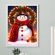 thumbnail image 2 of (NH4111) Resina Diamante Serie Navideña Muñeco Nieve Navidad 30*40CM, 2 of 9